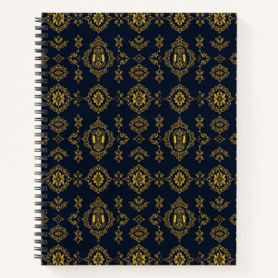 Carnet Lanterne Arabe Filigrane Ambre Bleu