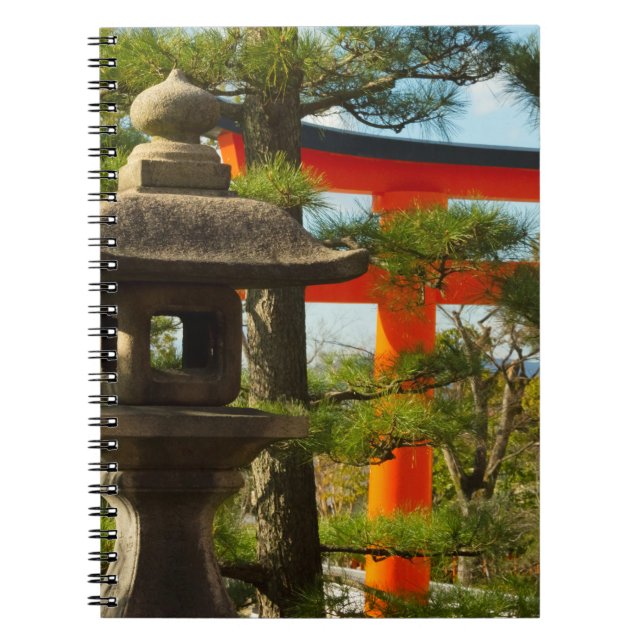 Carnet Lanterne en pierre et porte Torii (Devant)