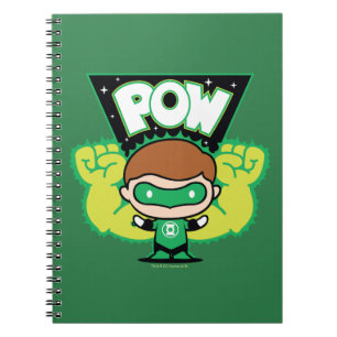 Carnet Lanterne verte Chibi Formant Des Poings Géants
