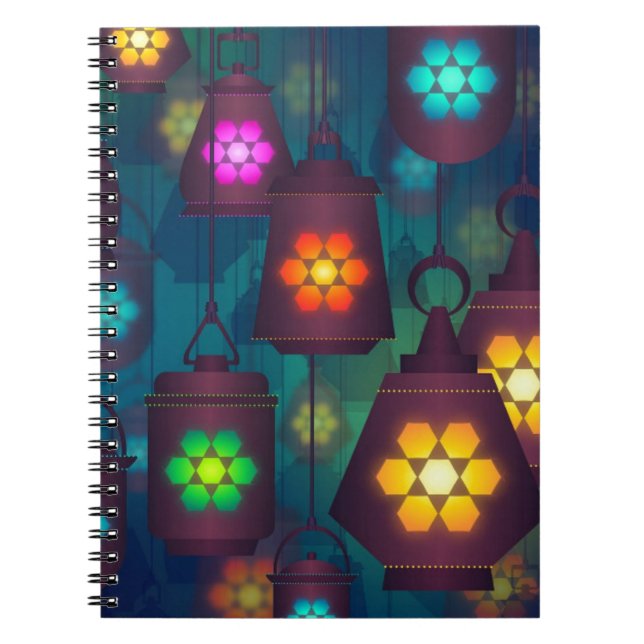 Carnet Lanternes arabes Design moyen-oriental (Devant)