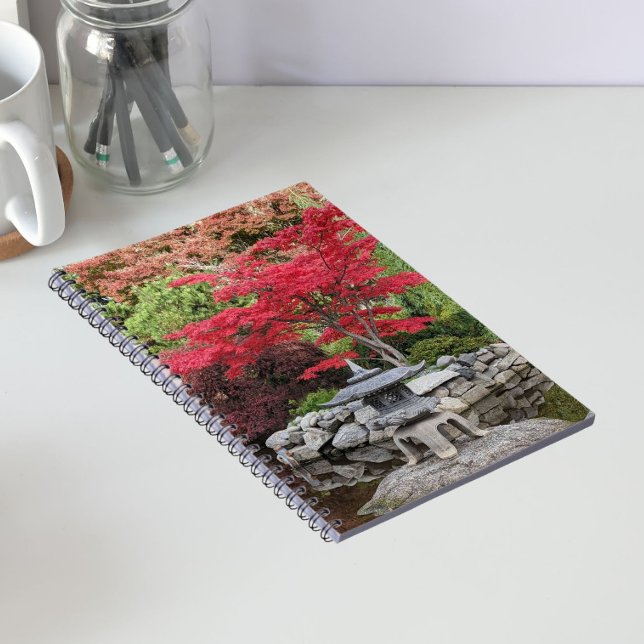 Carnet Lanternes de jardin japonais et feuilles d'érable  (In Situ)