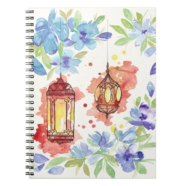 Carnet Lanternes pour aquarelle d'art (Devant)