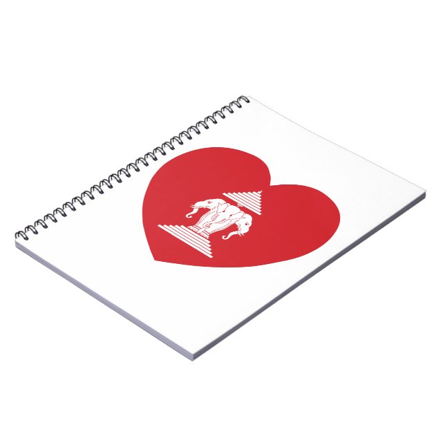 Carnet Laotian Erawan 3 Tête Elephant Coeur Drapeau (Côté gauche)