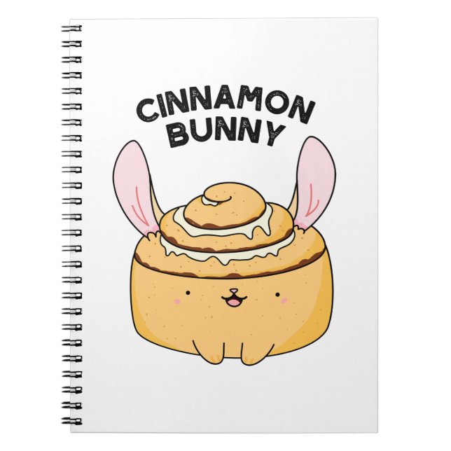 Carnet Lapin à la cannelle Blague sur le petit pain à la  (Devant)