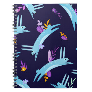 Carnet lapin de caricature, motif sans soudure.