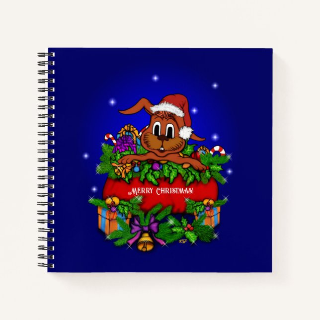 Carnet Lapin de Noël (Devant)