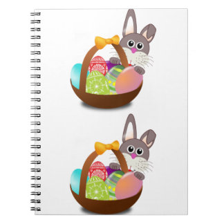 Carnet Lapin de Pâques Coloré et Œufs
