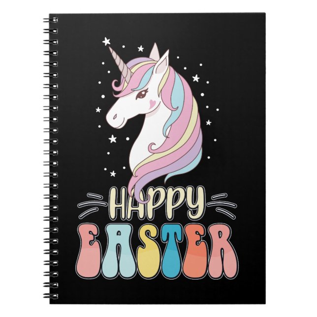 Carnet Lapin de Pâques Licorne Œufs de Lapin (Devant)