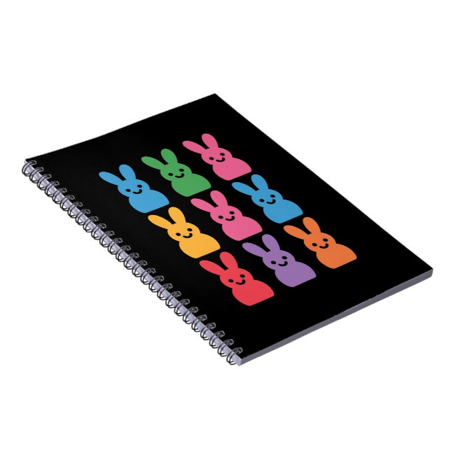 Carnet Lapin de Pâques Œufs Carreaux Léopard (Côté Droit)
