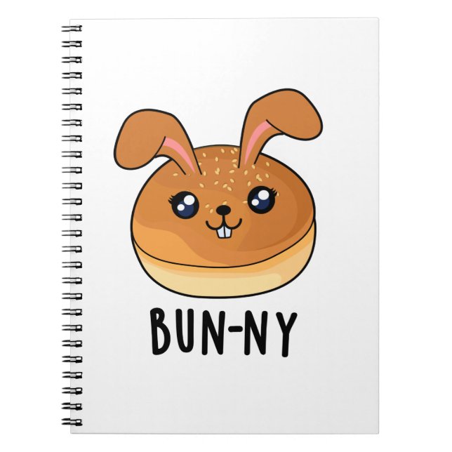 Carnet Lapin drôle Bun-ny Lapin Pun Bun (Devant)