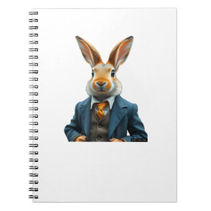 Carnet Lapin En Costume - Vintage Lapin De Pâques Portrai