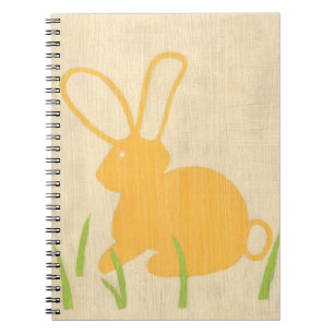 Carnet Lapin jaune et herbe verte par Chariklia Zarris