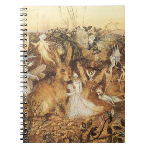 Carnet Lapin parmi les fées, Contes de fées vintage