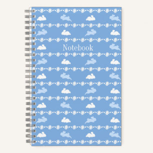 Carnet Lapin personnalisé de printemps Marguerites blanc 