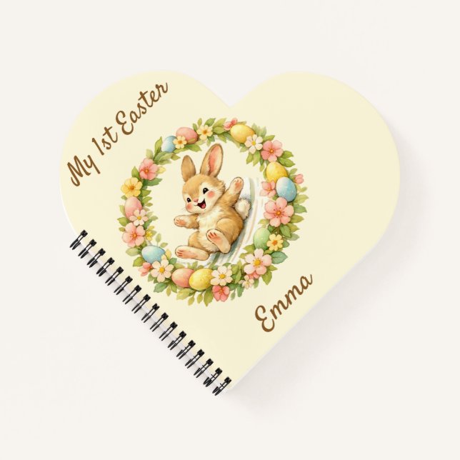 Carnet Lapin Vintage Mon Premier Pâques (Devant)