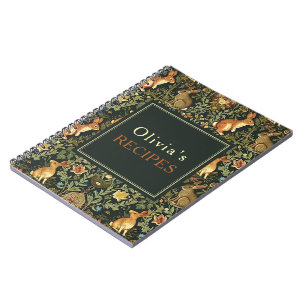 Carnet Lapins de forêt de William Morris cuisinant des so