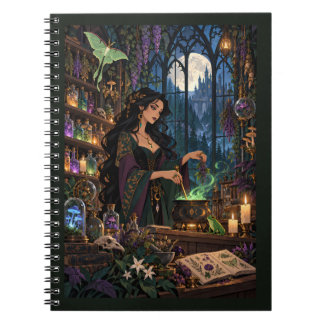 Carnet L'apothicaire de minuit Sorcière Potion Fantaisie