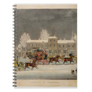 Carnet L'approche à Noël, gravé par chasse à George
