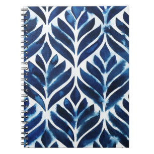Carnet L'aquarelle de cobalt couvre de tuiles IV