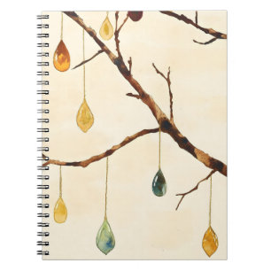 Carnet L'arbre aux feuilles dorées est un papier peint po