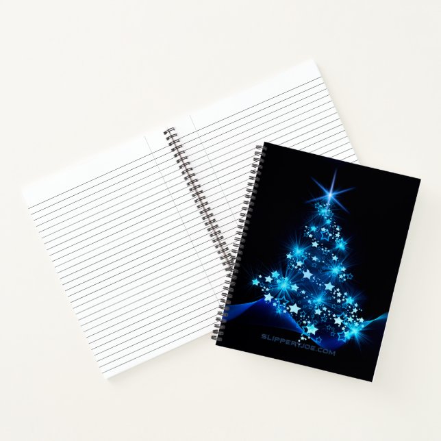 Carnet l'arbre de Noël stylisé et lumineux de SlipperyJoe (Intérieur)