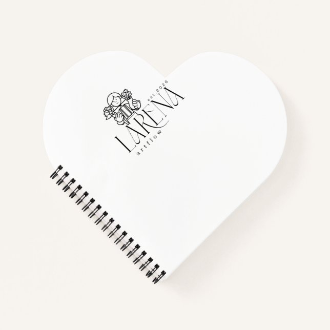 Carnet LARENA Artflow – Emblème de logo floral (Devant)