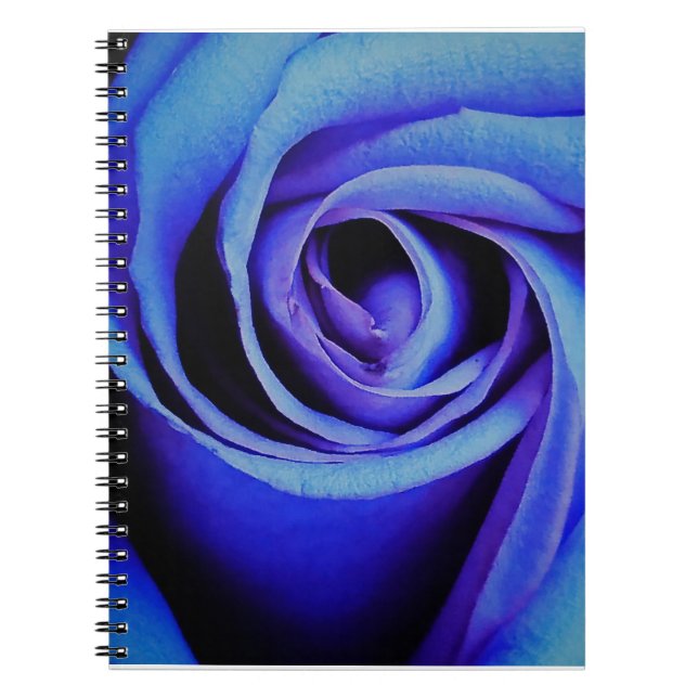 Carnet Large Blue Rose (Devant)