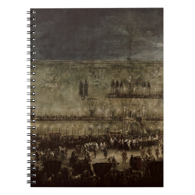Carnet L'arrivée de princesse Amelia de la Saxe, dans une (Devant)