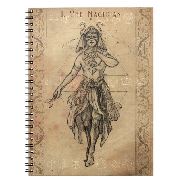 Carnet L'art de la carte de tarot du magicien  (Devant)