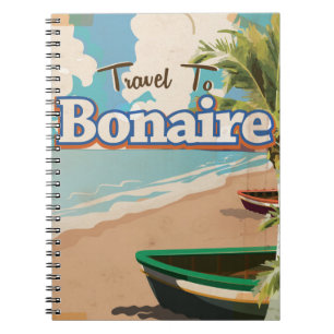 Carnet L'art de l'affiche de voyage de Bonaire.