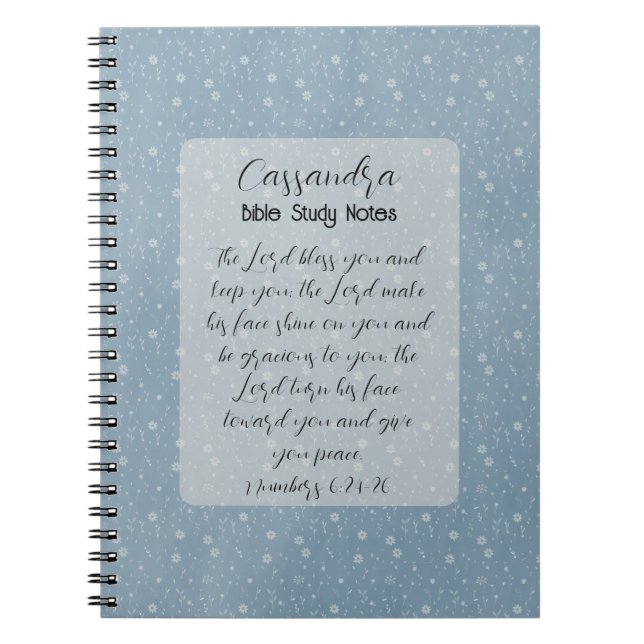 Carnet L'art des versets de la Bible chrétienne (Devant)