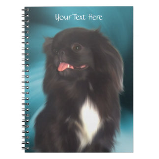 Carnet L'art du chien Pekingese noir