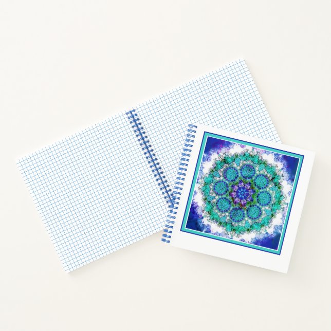 Carnet L'art du mandala bleu (Intérieur)