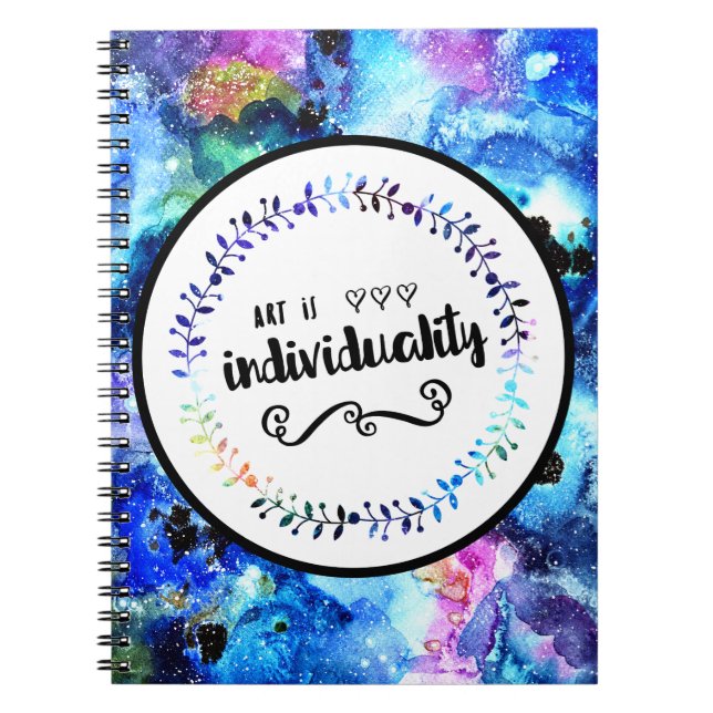 Carnet L'art est individualité (Devant)