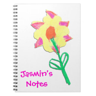 Carnet L'art floral de Jasmin par les enfants Personnalis