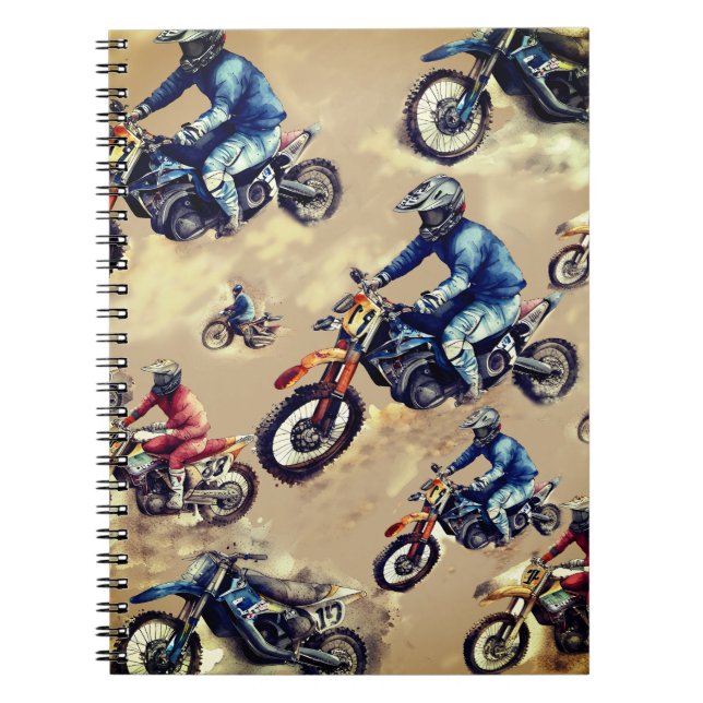 Carnet L'art hors-route de Motocross (Devant)