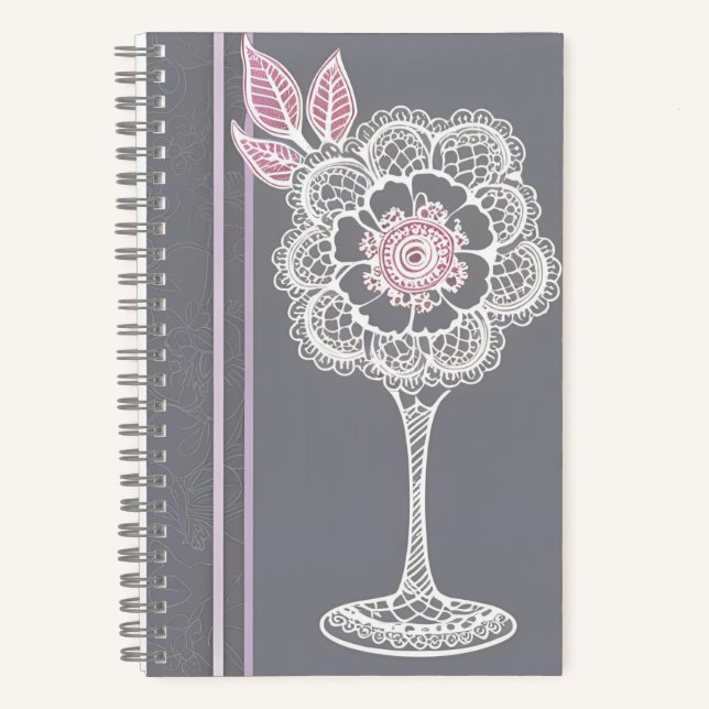 Carnet L'art IA rose et gris  (Recto)