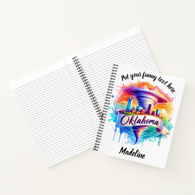 Carnet L'art vibrant de la tornade en Oklahoma (Intérieur)