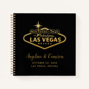 Carnet Las Vegas Mariage Guest Book Décontracté