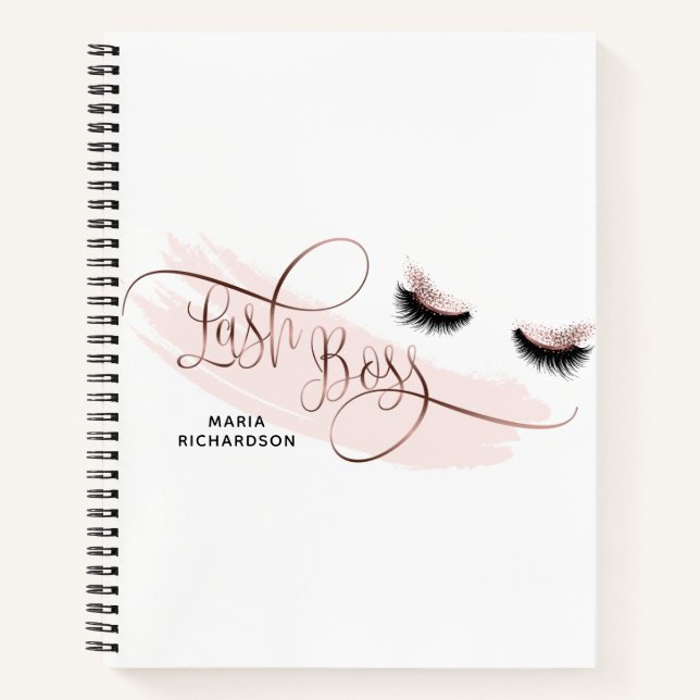 Carnet Lashes rose Gold (Devant)