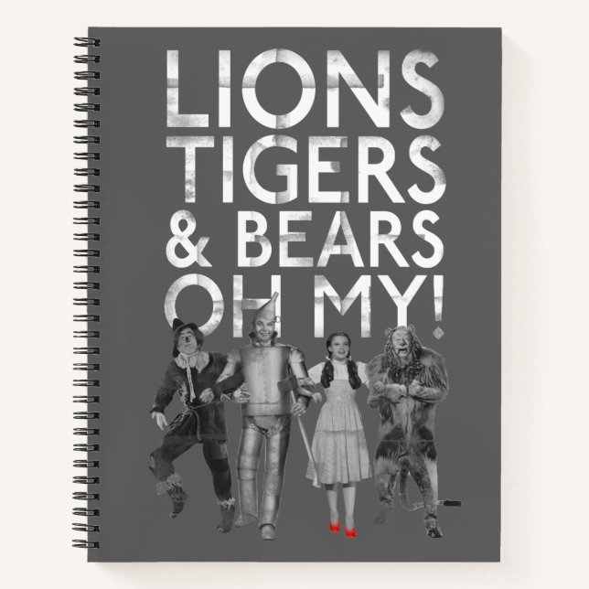 Carnet L'Assistant D'Oz™ | Lions Tigers & Ours Oh My! (Devant)