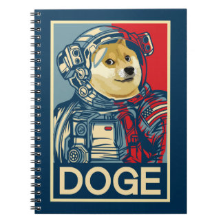 Carnet L'Astronaute Dogecoin Doge À La Cristophane De La