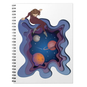 Carnet L'astronaute : L'espace pour filles
