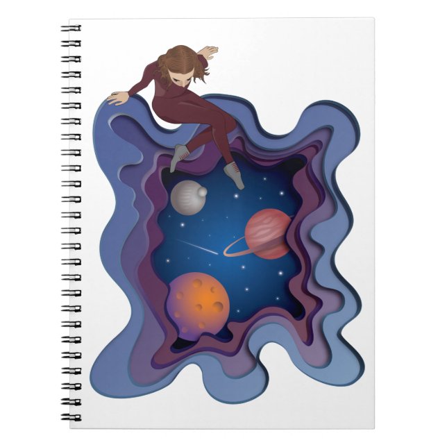 Carnet L'astronaute : L'espace pour filles (Devant)