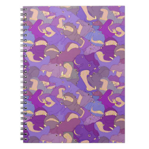 Carnet Laughing Hippos - purple