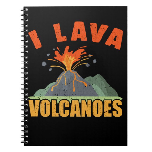 Carnet Lava Lover Volcano Géologie amusante (Devant)