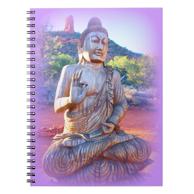 Carnet lavande aura buddha (Devant)