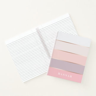 Carnet Lavande blanche personnalisée Rose Gold Grilles