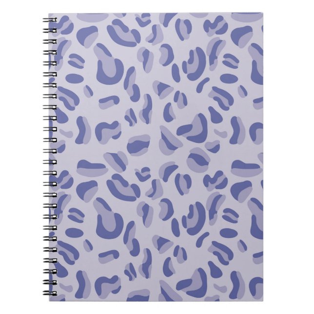 Carnet Lavande de Motif de léopard pourpre (Devant)