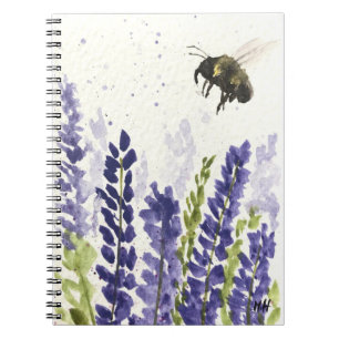 Carnet Lavande et bourdon